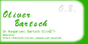 oliver bartsch business card